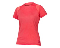 Endura Women's SingleTrack Short Sleeve Jersey (Punch Pink)